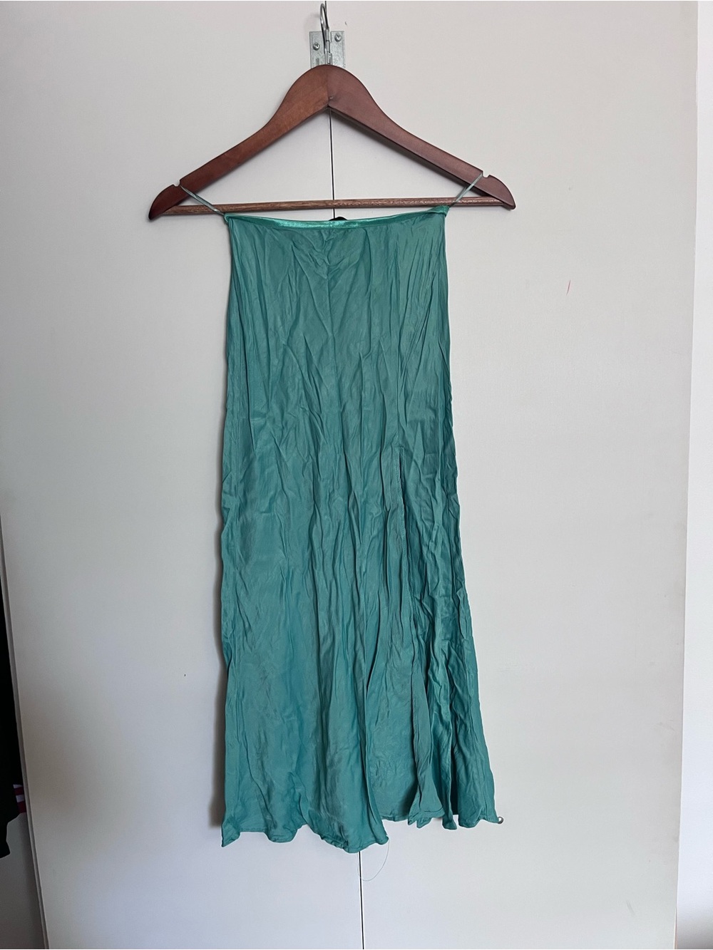 Zara Teal Flowing Maxi Skirt